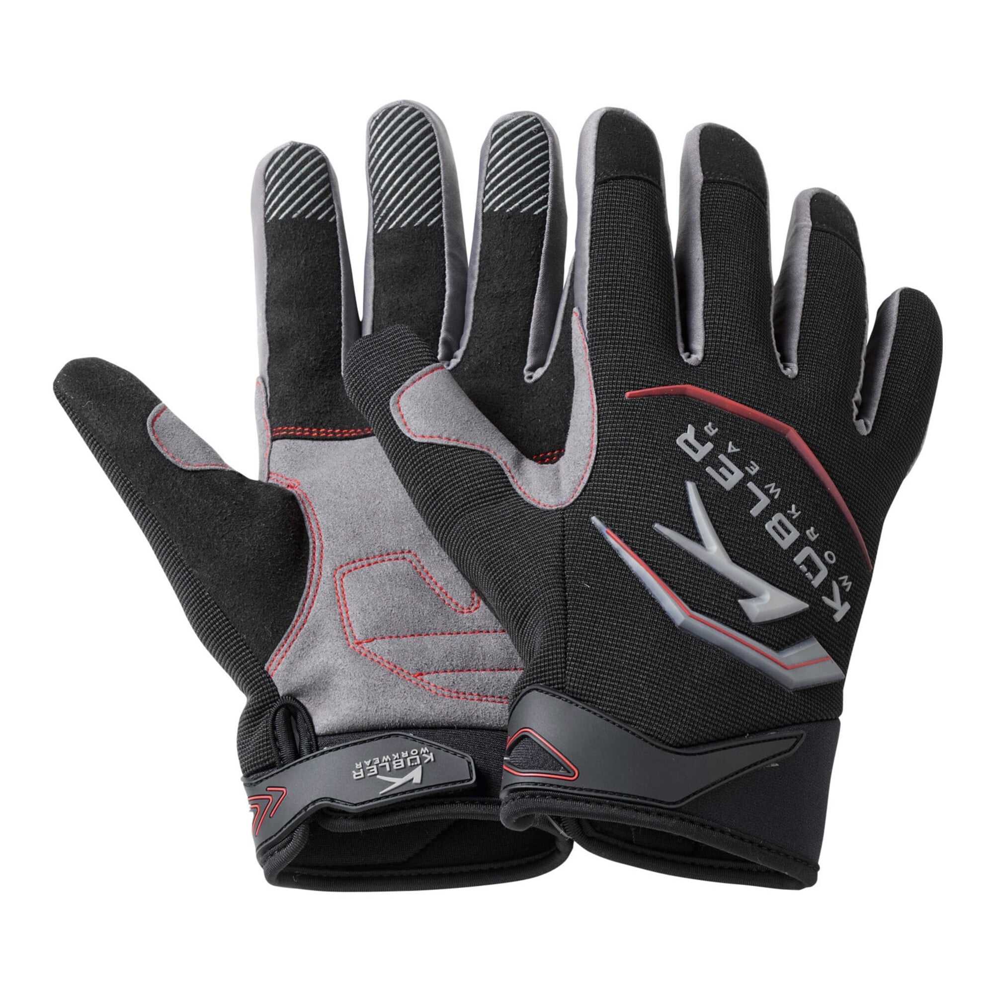 Kübler Arbeitshandschuhe 8001 schwarz/mittelgrau S ; Kübler Workwear