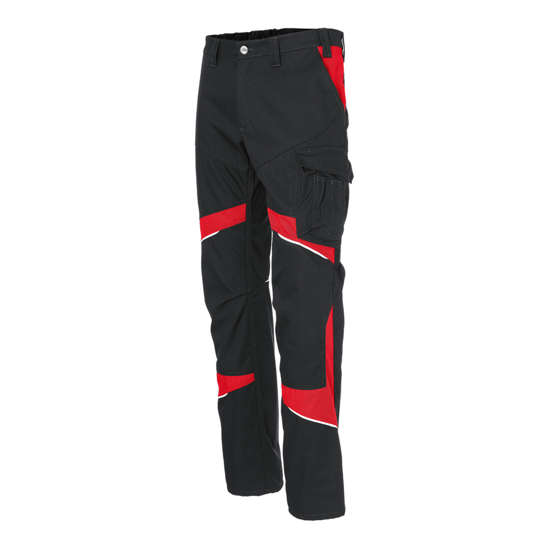 Kübler Damenhose ACTIVIQ cotton+ schwarz/mittelrot 52