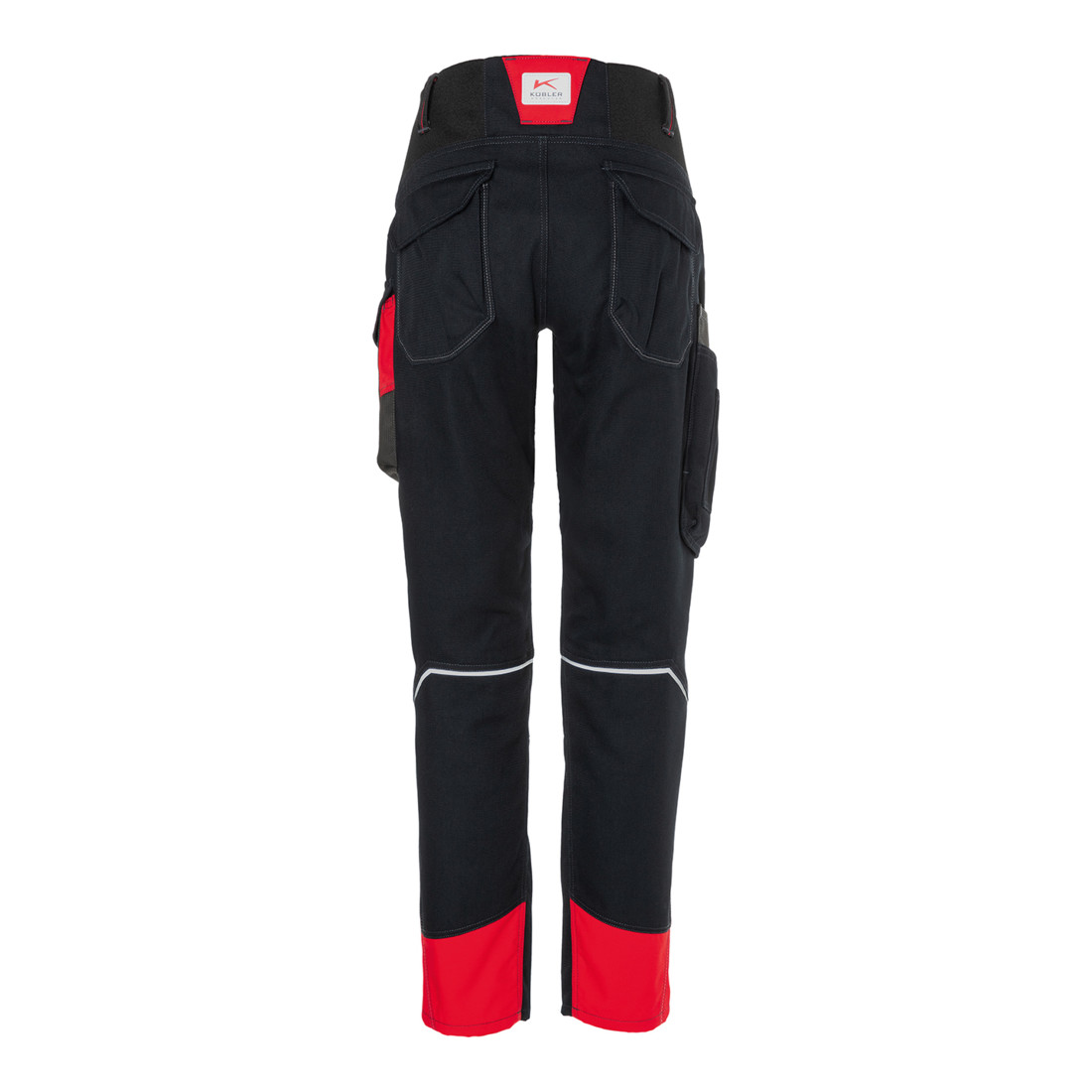 Kübler Damenhose BODYFORCE schwarz/mittelrot Form 2325