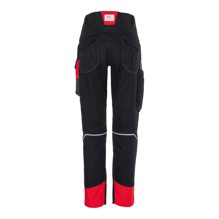 Kübler Damenhose BODYFORCE schwarz/mittelrot Form 2325 Größe 42