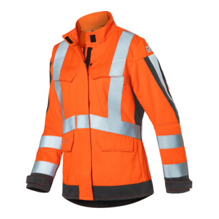 KÜBLER Damenjacke PROTECTIQ HIGH VIS ARC1 PSA 3 warnorange/anthrazit Gr. 36