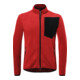 Kübler Fleecejacke mittelrot/schwarz Form 1254-1