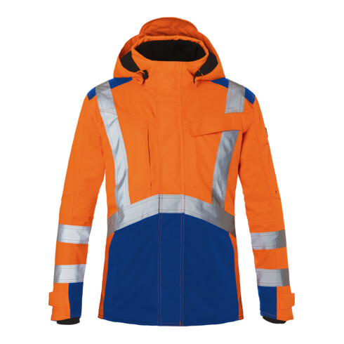 Kübler Hardshelljacke REFLECTIQ PSA 2 warnorange/kbl.blau Form 1327