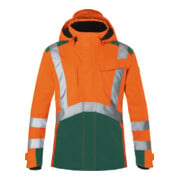Kübler Hardshelljacke REFLECTIQ PSA 2 warnorange/moosgrün Form 1327-1