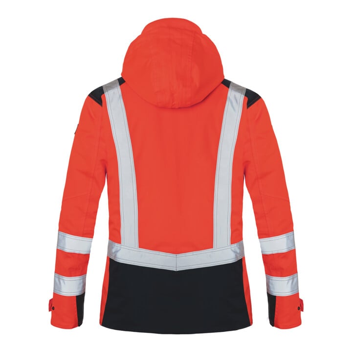 Kübler Hardshelljacke REFLECTIQ PSA 2 warnrot/schwarz Form 1327 Größe M