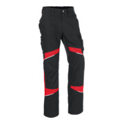 KÜBLER Hose ACTIVIQ cotton+ schwarz/mittelrot 118-1