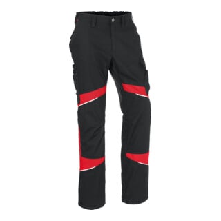 Kübler Hose ACTIVIQ cotton+ schwarz/mittelrot 24