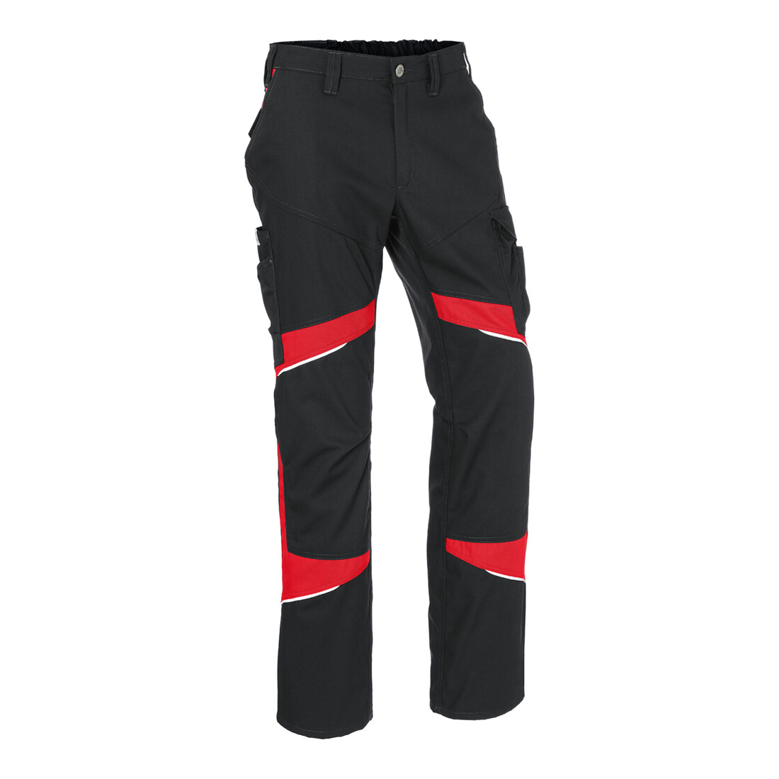 Kübler Hose ACTIVIQ cotton+ schwarz/mittelrot 50