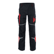 Kübler Hose BODYFORCE schwarz/mittelrot Form 2225-4