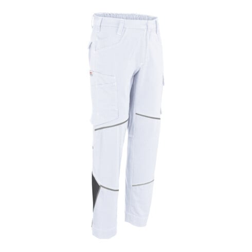 Kübler Hose ICONIQ cotton weiß/anthrazit Form 2340