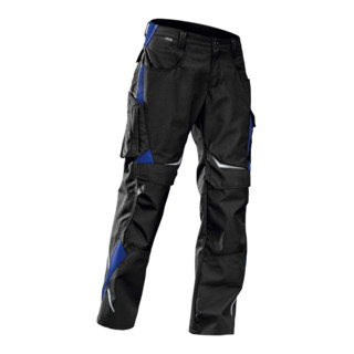 Kübler Hose Pulsschlag high Gr. 48, schwarz/kbl.bl.