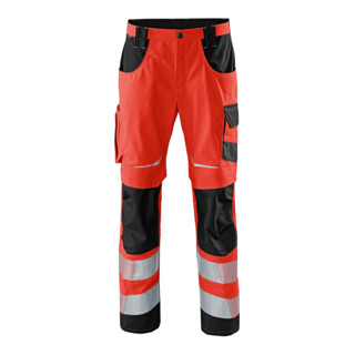 Kübler Hose REFLECTIQ PSA 2 warnrot/schwarz Form 2207 Größe 25K