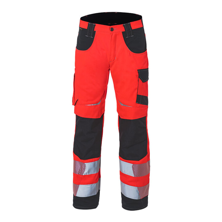 Kübler Hose REFLECTIQ PSA 2 warnrot/schwarz Form 2207 Größe 31