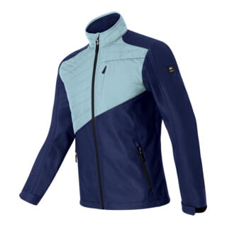 Kübler Hybrid Softshell Jacke dunkelblau eisblau XL