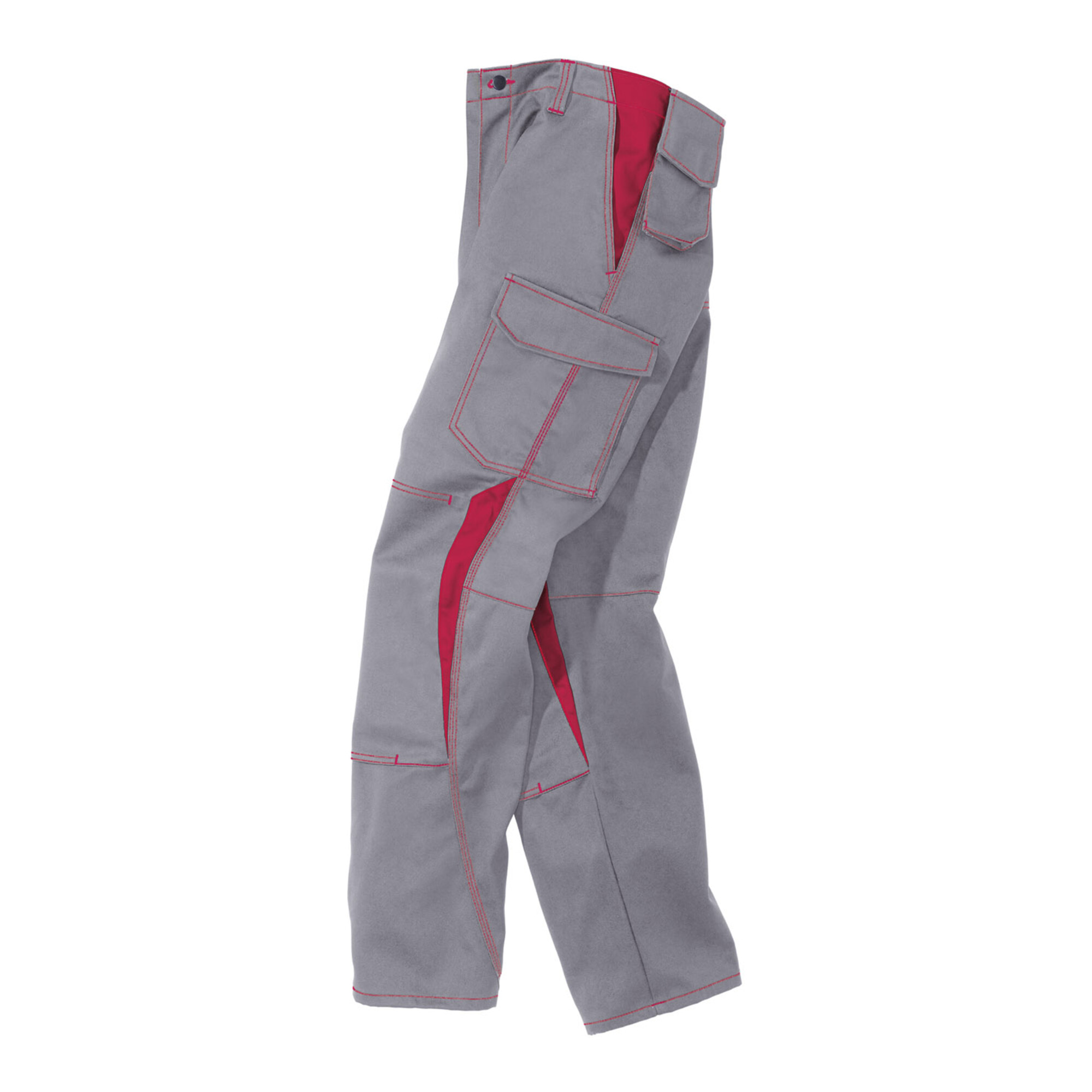 Kübler IMAGE DRESS Hose mittelgrau/mittelrot 26 ; Kübler Workwear