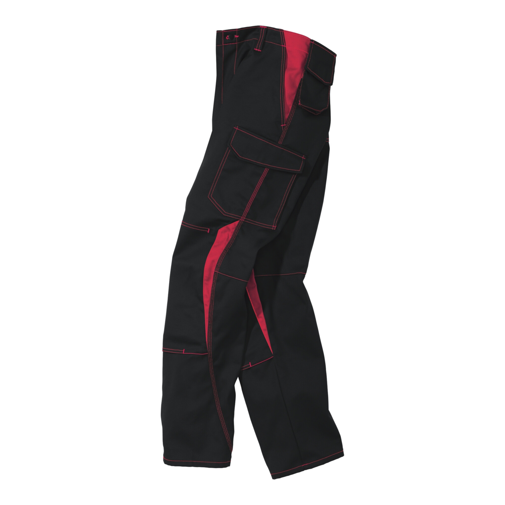 Kübler IMAGE DRESS Hose schwarz/mittelrot 98 ; Kübler Workwear