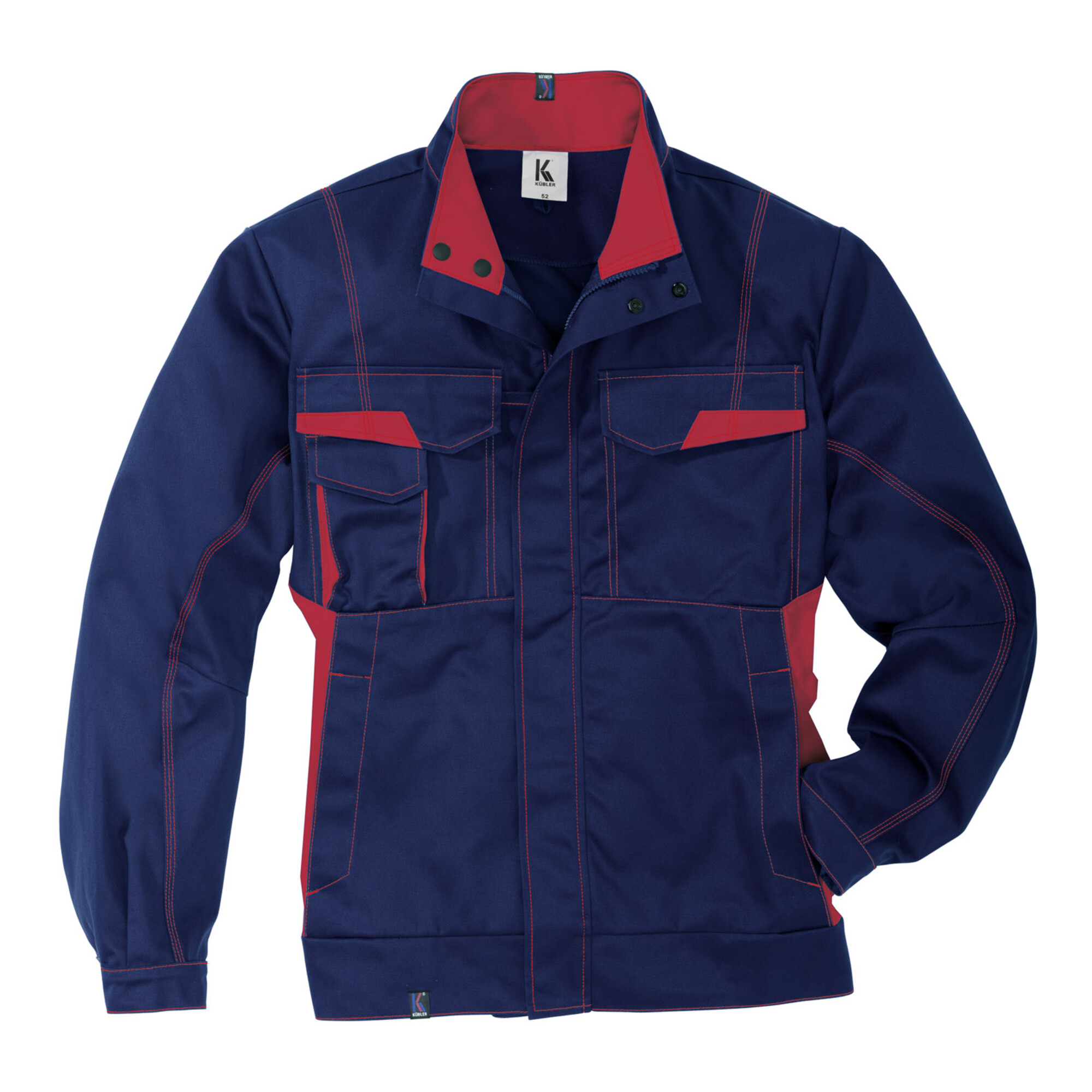 Kübler IMAGE DRESS Jacke dunkelblau/mittelrot 56 ; Kübler Workwear