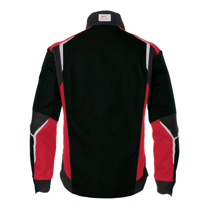 Kübler Jacke BODYFORCE schwarz/mittelrot Form 1125 Größe 4XL