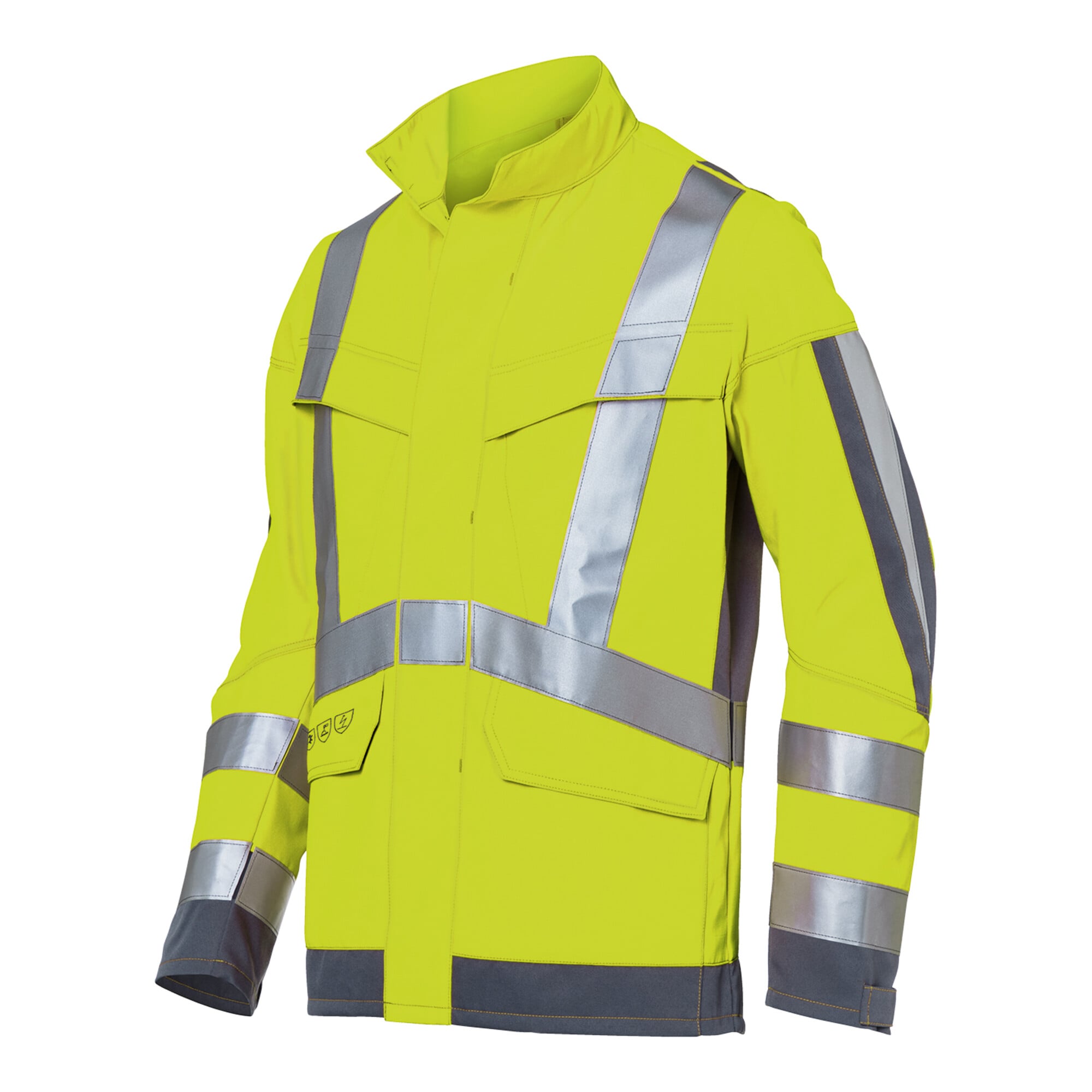 Kübler Jacke PROTECTIQ HIGH VIS ARC1 PSA 3 warngelb/anthrazit Form 1393 Größe 110 ; Kübler Workwear