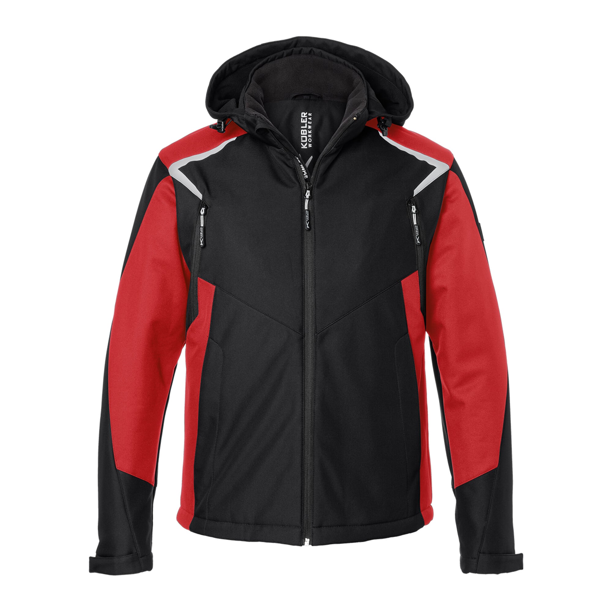 Kübler Jacke Winter Softshell BODYFORCE schwarz/mittelrot Form 1325 Größe XS ; Kübler Workwear