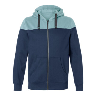 Kübler Kapuzen-Sweatjacke dunkelblau/eisblau S