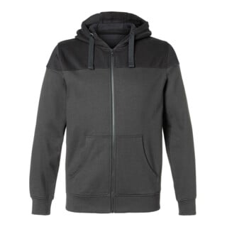 Kübler Kapuzen-Sweatjacke dunkelgrau/schwarz XL