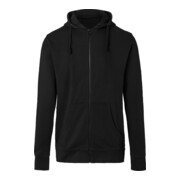 KÜBLER Kapuzen-Sweatjacke schwarz L-1
