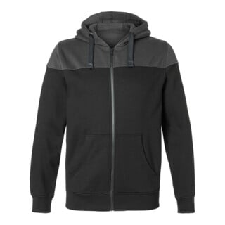 Kübler Kapuzen-Sweatjacke SHIRTS schwarz/dunkelgrau XXL
