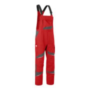 KÜBLER Latzhose ACTIVIQ cotton+ HIGH PSA 2 mittelrot/anthrazit 110-1