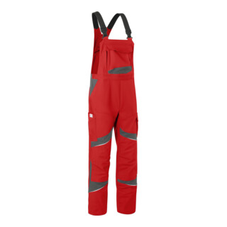 Kübler Latzhose ACTIVIQ cotton+ HIGH PSA 2 mittelrot/anthrazit 44