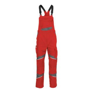 Kübler Latzhose ACTIVIQ cotton+ mittelrot/anthrazit Form 3450 Größe 110