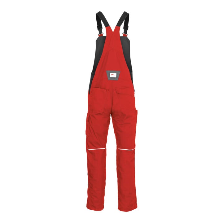 Kübler Latzhose ACTIVIQ cotton+ mittelrot/anthrazit Form 3450 Größe 24