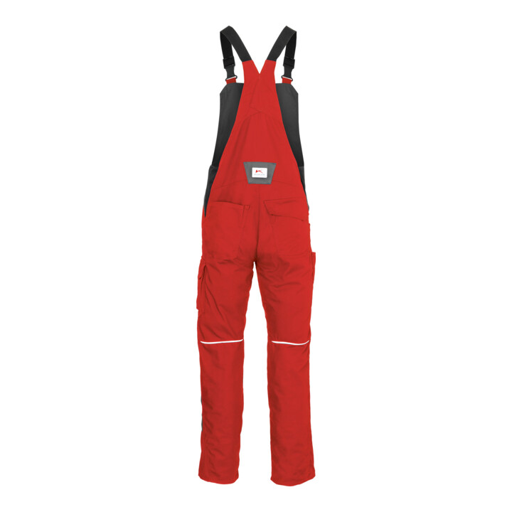 Kübler Latzhose ACTIVIQ cotton+ mittelrot/anthrazit Form 3450 Größe 26