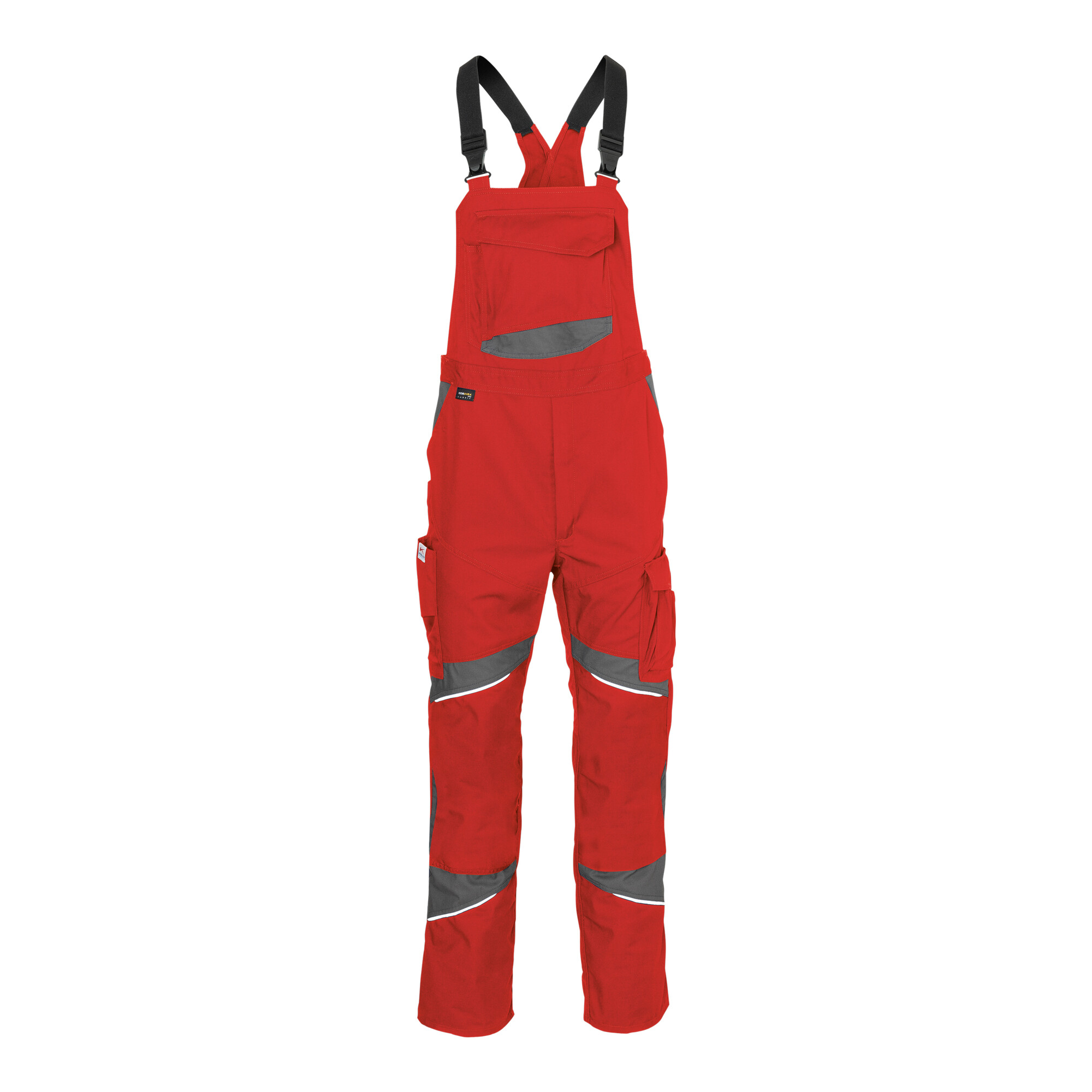 Kübler Latzhose ACTIVIQ cotton+ mittelrot/anthrazit Form 3450 Größe 30 ; Kübler Workwear