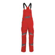 Kübler Latzhose ACTIVIQ cotton+ mittelrot/anthrazit Form 3450-1