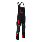 Kübler Latzhose BODYFORCE PSA 2 schwarz/mittelrot Form 3125