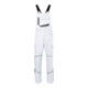 Kübler Latzhose ICONIQ cotton weiß/anthrazit Form 3140-1
