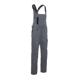 KÜBLER Latzhose ICONIQ PRO mittelgrau/schwarz 48L