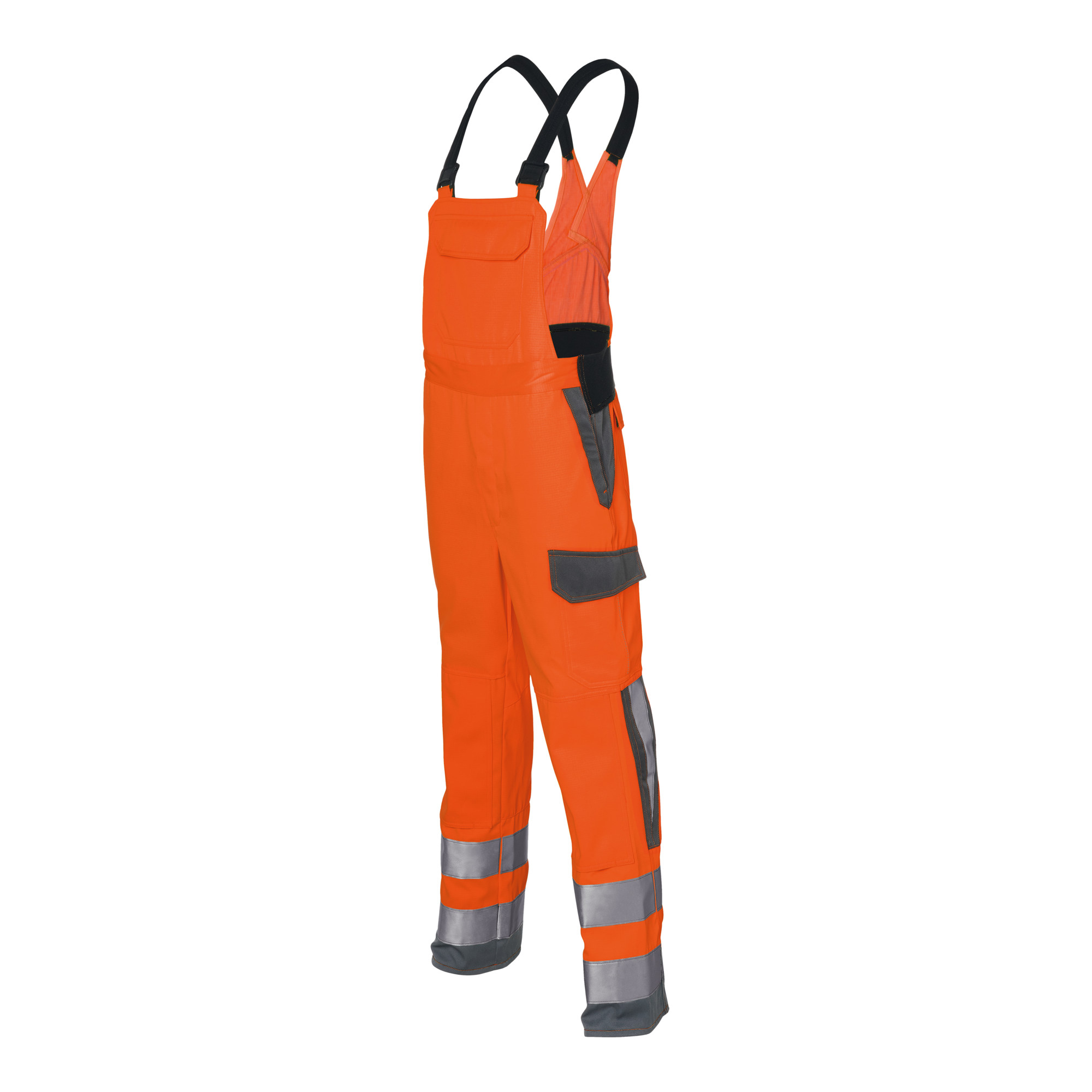 Kübler Latzhose PROTECTIQ HIGH VIS ARC1 PSA 3 warnorange/anthrazit Form 3393 Größe 46 ; Kübler Workwear