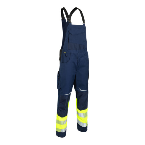 Kübler Latzhose REFLECTIQ Klasse 1 warngelb/dunkelblau Form 3208