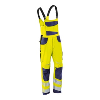 Kübler Latzhose REFLECTIQ PSA 2 warngelb/dunkelblau Form 3207 Größe 28K