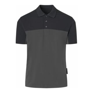 KÜBLER Polo dunkelgrau/schwarz 4XL