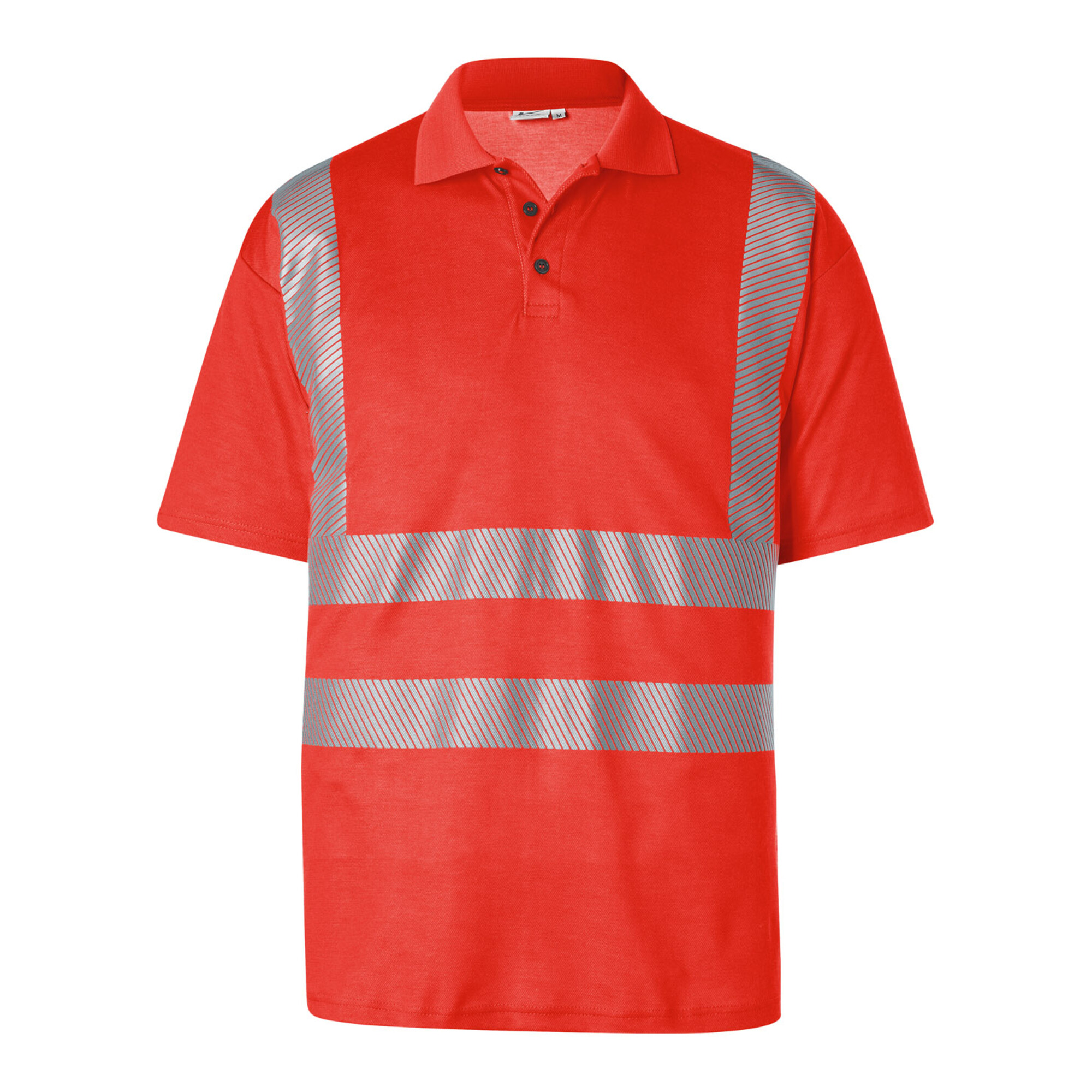 Kübler Polo REFLECTIQ PSA 2 warnrot Form 5042 Größe L ; Kübler Workwear