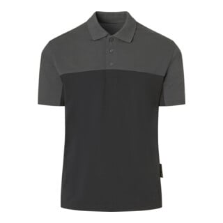 Kübler Polo schwarz/dunkelgrau M