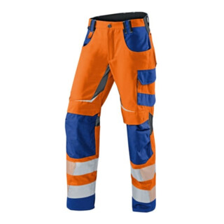 Kübler PSA Reflectiq Hose 2407 warnorange/kornblumenblau