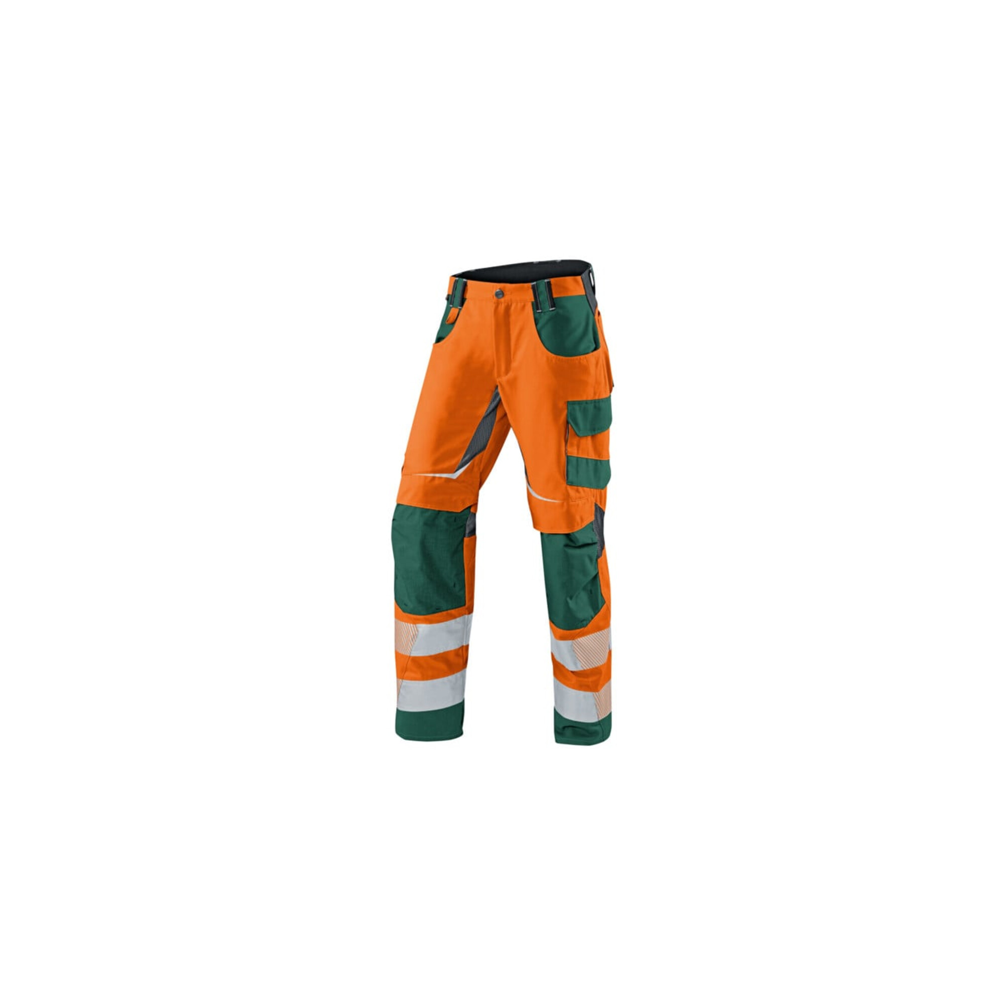 Kübler PSA Reflectiq Hose 2407 warnorange/moosgrün 64 ; Kübler Workwear