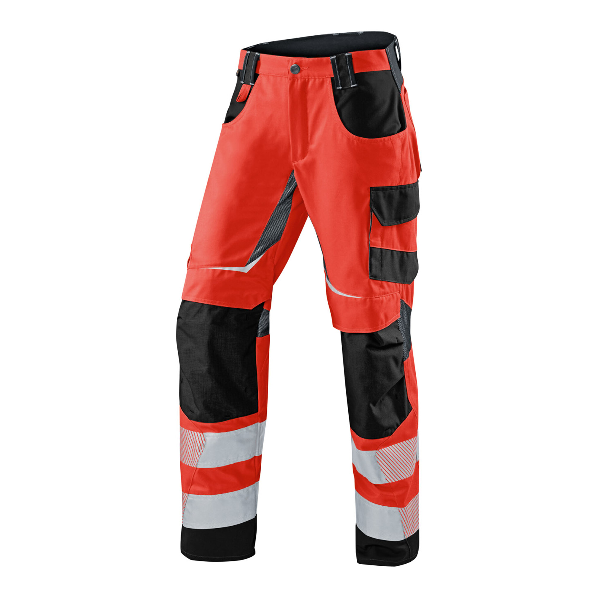Kübler PSA Reflectiq Hose 2407 warnrot/schwarz 60 ; Kübler Workwear