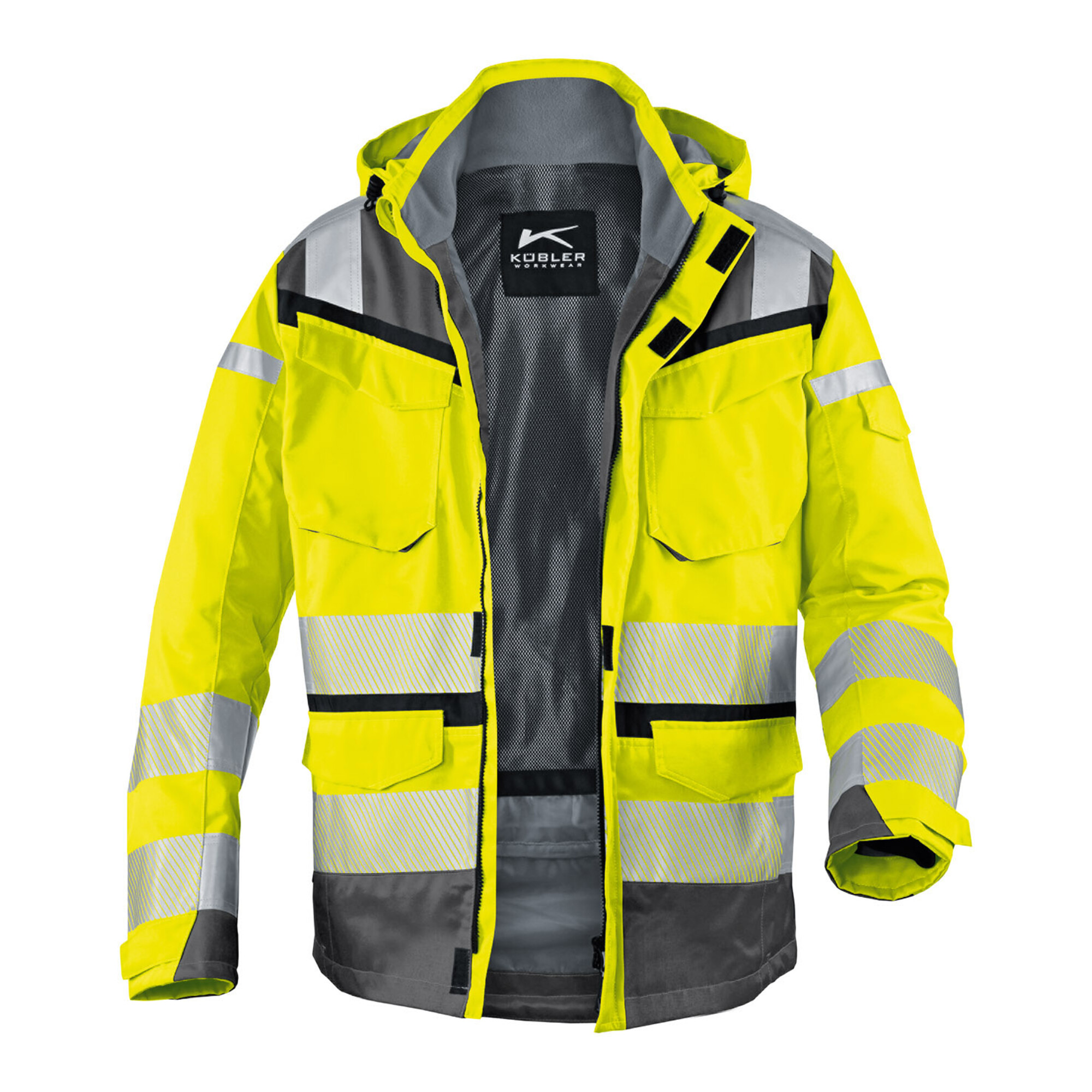 Kübler PSA Reflectiq Jacke 1307 warngelb/anthrazit M ; Kübler Workwear
