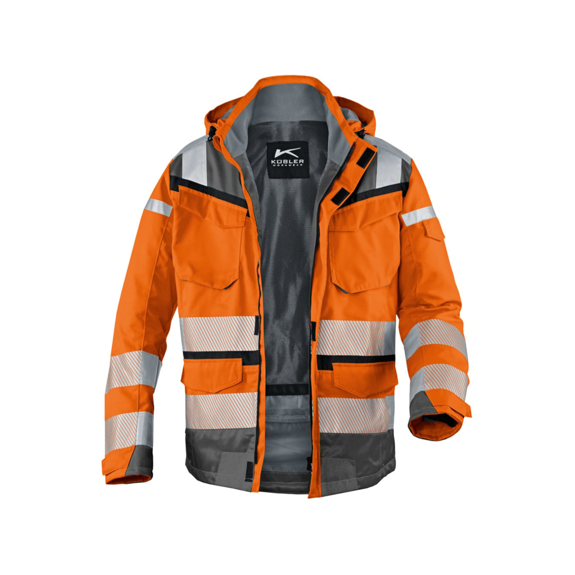Kübler PSA Reflectiq Jacke 1307 warnorange/anthrazit S ; Kübler Workwear