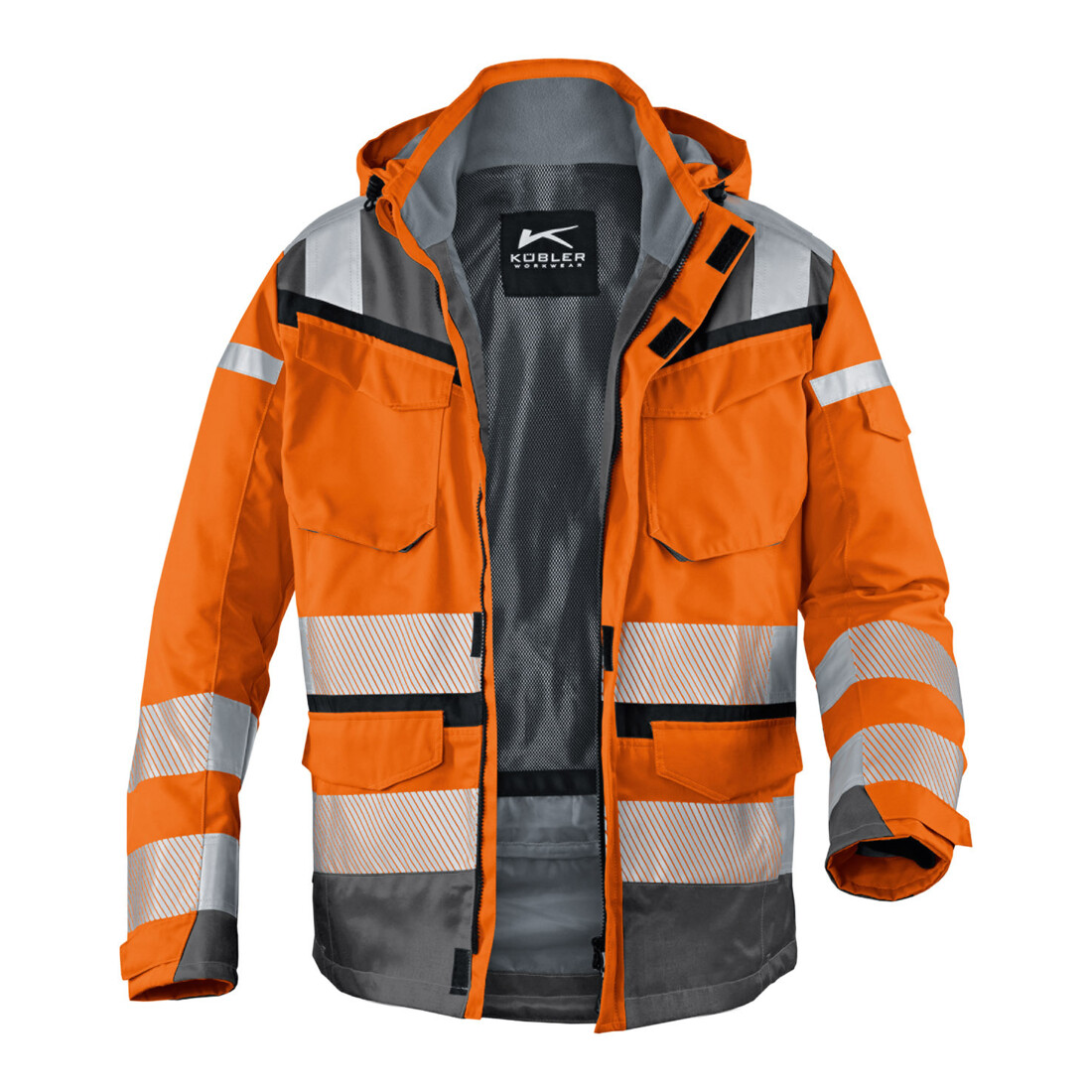 Kübler PSA Reflectiq Jacke 1307 warnorange/anthrazit